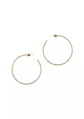 Jennifer Fisher Thread 10K-Gold-Plated Hoop Earrings