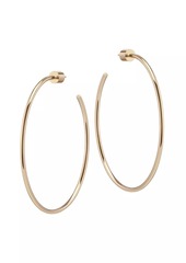 Jennifer Fisher Thread 10K-Gold-Plated Hoop Earrings