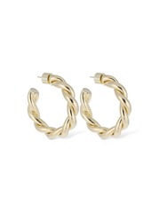 Jennifer Fisher Twisted Lilly Mini Hoop Earrings