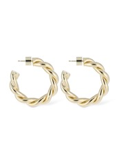 Jennifer Fisher Twisted Lilly Mini Hoop Earrings