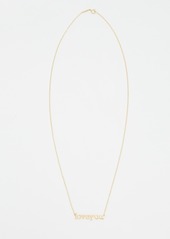 Jennifer Meyer Jewelry 18k Gold Love You Necklace
