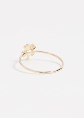 Jennifer Meyer Jewelry 18k Gold Mini Clover Ring