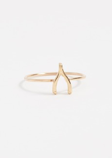 Jennifer Meyer Jewelry 18k Gold Mini Wishbone Ring