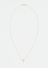 Jennifer Meyer Jewelry 18k Gold Thin Cross Necklace