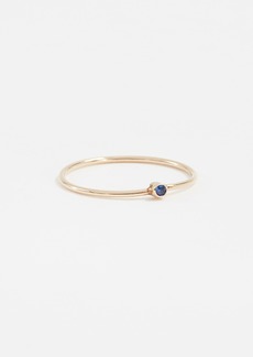 Jennifer Meyer Jewelry 18k Gold Thin Ring with Sapphire