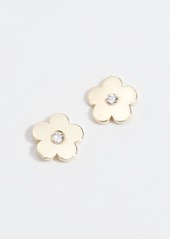 Jennifer Meyer Jewelry Mini Daisy Diamond Center Earrings