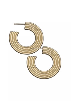 Jennifer Zeuner Jewelry Camilla 14K-Gold-Plated Hoop Earrings
