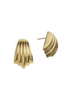 Jennifer Zeuner Jewelry Cooper 14K-Gold-Plated Stud Earrings