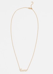 Jennifer Zeuner Jewelry Cursive LOVE Necklace