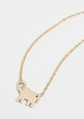 Jennifer Zeuner Jewelry Mini Elephant Necklace with Diamond