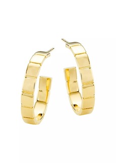 Jennifer Zeuner Jewelry Ricki 18K Gold-Plate Hoop Earrings
