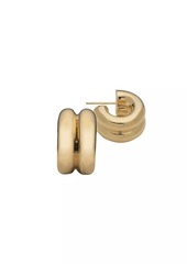 Jennifer Zeuner Jewelry Rosie 18K-Gold-Plated Huggie Hoop Earrings