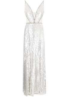 Jenny Packham Amara sequin-embellished sleeveless gown