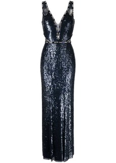 Jenny Packham Carole sequin-embellished maxi dress