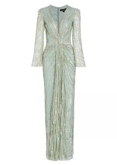 Jenny Packham Darcy Beaded Tulle Gown