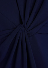Jenny Packham - Crystal-embellished twist-front crepe gown - Blue - UK 8
