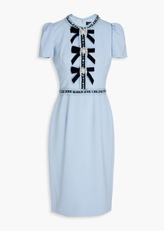 Jenny Packham - Embellished crepe dress - Blue - UK 6