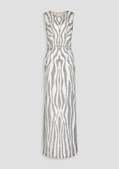 Jenny Packham - Embellished georgette gown - White - UK 8