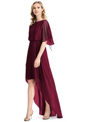 Jenny Packham Flutter-Sleeve High-Low A-Line Dress