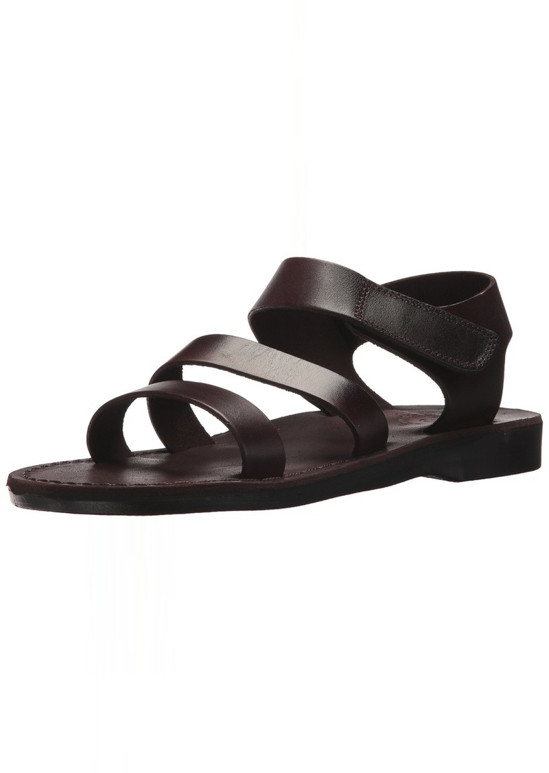 Jerusalem Sandals Jared - Leather Velcro Strap Sandal - Mens Sandals