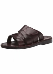 Jerusalem Sandals Mateo - Leather Open Toe Slide Sandal -
