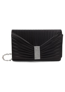 Jessica McClintock Alexis Pleated Clutch in Black at Nordstrom Rack