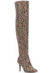 Jessica Simpson Abrine Womens Snake Skin Tall Over-The-Knee Boots