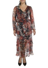 Jessica Simpson Baianca Womens Metallic Long Maxi Dress