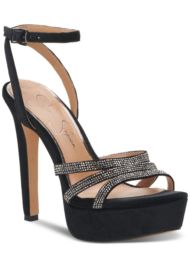 Jessica Simpson Balina 4 Womens Strappy Open Toe Platform Heels