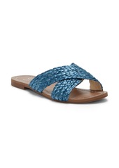Jessica Simpson Elaney Slide Sandal in Summer Blue Raffia at Nordstrom