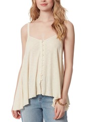 Jessica Simpson Gwen Womens Hi-Low Button-Down Tank Top