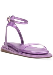 Jessica Simpson Betania Ankle Strap Flat Sandals - Bright Pink Metallic