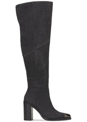 Jessica Simpson Bidemi Over-the-Knee Boots - Grey Wash Textile