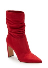 Jessica Simpson Brixen Pointed Toe Bootie in Wicked Red Faux Leather at Nordstrom