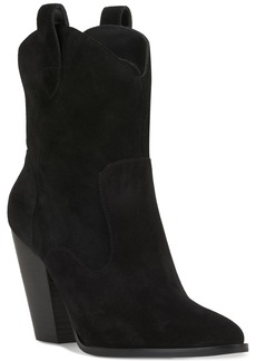 Jessica Simpson Western Cissely2 Ankle Booties - Black Leather