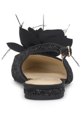 Jessica Simpson Evito Slip-On Slingback Embellished Flats - Black