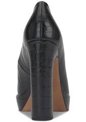 Jessica Simpson Glynis High Heel Pumps - Black Croco Faux Leather