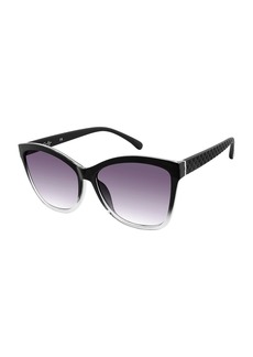 Jessica Simpson Womens J5823 Quilted Rectangular Sunglasses With Uv400 Protection. Glam Gifts For Her 57.8 Mm  57.8 Mm US