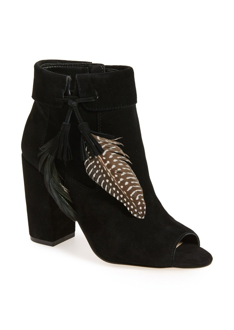 jessica simpson feather booties