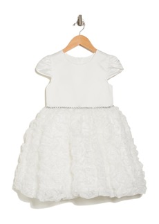 Jessica Simpson Kids' Cap Sleeve Floral Dress in Snow White at Nordstrom Rack
