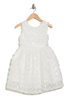 Jessica Simpson Kids' Sequin Floral Sleeveless Dress in Snow White at Nordstrom Rack