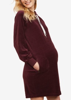 Jessica Simpson Maternity Velour Hooded Dress