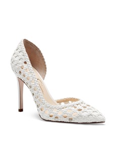 Jessica Simpson Paimee Half d'Orsay Pump in Bright White at Nordstrom