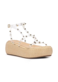 Jessica Simpson Pascha Strappy Platform Sandal in Clear/Beige at Nordstrom Rack