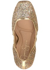 Jessica Simpson Sandaze-p Sequin Ballet Flats - Party Gold Synthetic