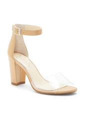Jessica Simpson Sherron Sandal in Clear/Buff Faux Leather at Nordstrom