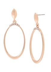 Jessica Simpson Stone Crown Gypsy Hoop Earrings, 2"