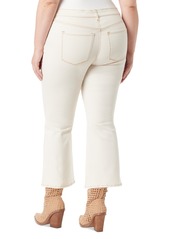 Jessica Simpson Trendy Plus Size Charmed Ankle Flare Jeans - Ecru