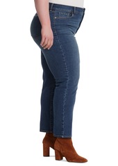 Jessica Simpson Trendy Plus Size Harmony Straight-Leg Jeans - Particles