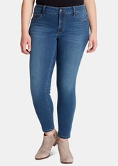 Jessica Simpson Trendy Plus Size Kiss Me Super-Skinny Jeans - Black